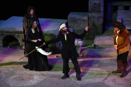 A scene from Cyrano De Bergerac