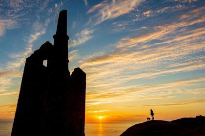 Mine stacks at Botallack