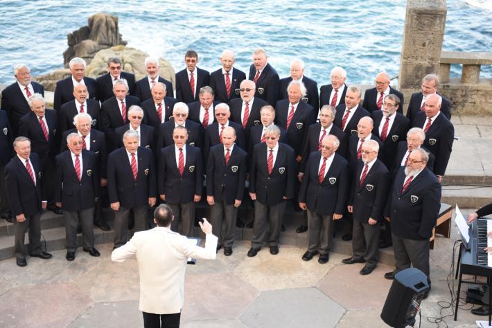 Mevagissey Male Choir at the Minack