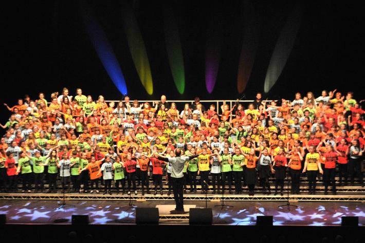 Massed choirs perform at Songfest