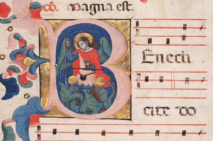 Detail of illuminated manuscript
