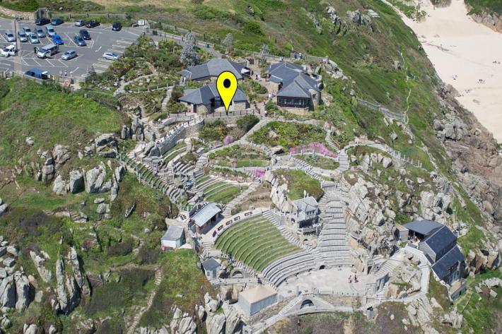 Aerial view of the theatre