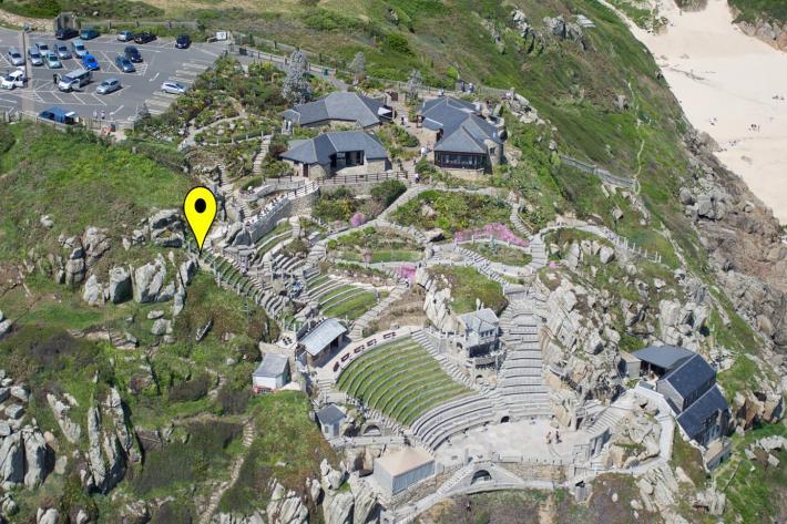 Aerial view of the theatre