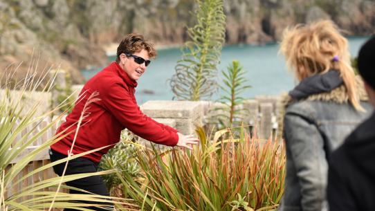 Head Gardener Claire leading a tour